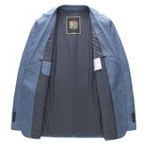 Мужской однотонный пиджак, легкий деловой костюм